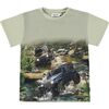 Rasmus Jeep Graphic T-Shirt, Green - T-Shirts - 1 - thumbnail
