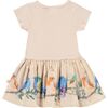Peach Carin Jersey Dress, Pink - Dresses - 2