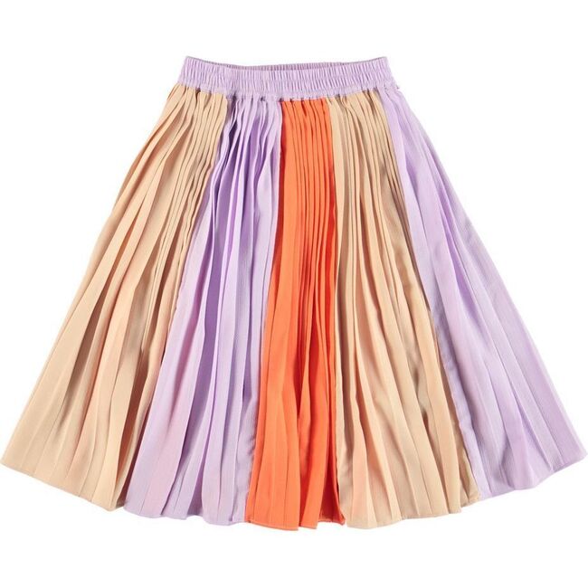 Becky Striped Skirt, Purple - Skirts - 1