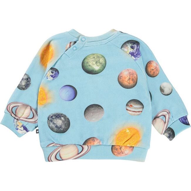 Disc Planets Sweatshirt, Blue - Sweatshirts - 2
