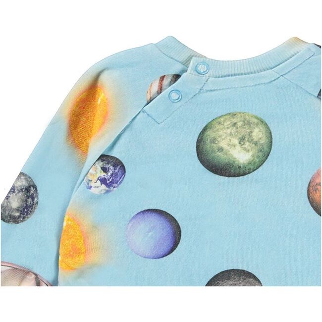 Disc Planets Sweatshirt, Blue - Sweatshirts - 3