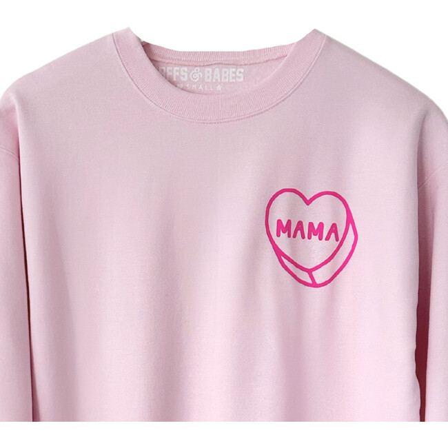 Women's Luv Letters Mama Sweatshirt, Pink - Sweatshirts - 3