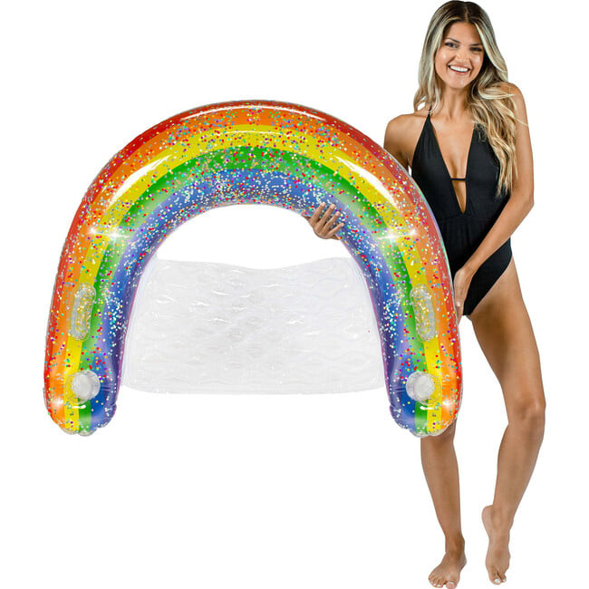 Rainbow Collection Glitter Large Sun Chair Classic Rainbow, Multi - Pool Floats - 2