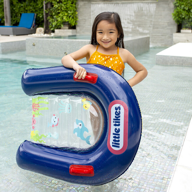 Little Tikes Inflatable Kickboard with Window, Blue