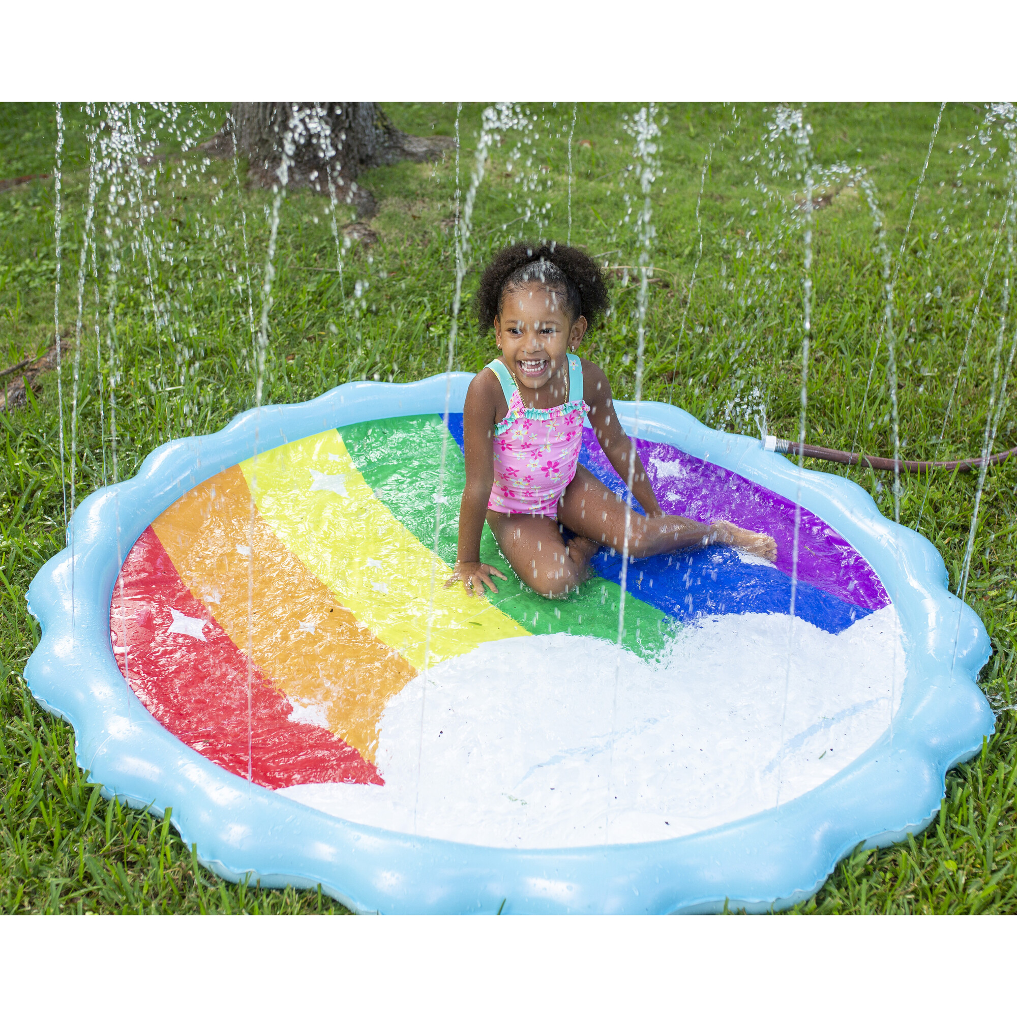 Rainbow Splash Pad Sprinkler, Multi - Pool Floats - 1