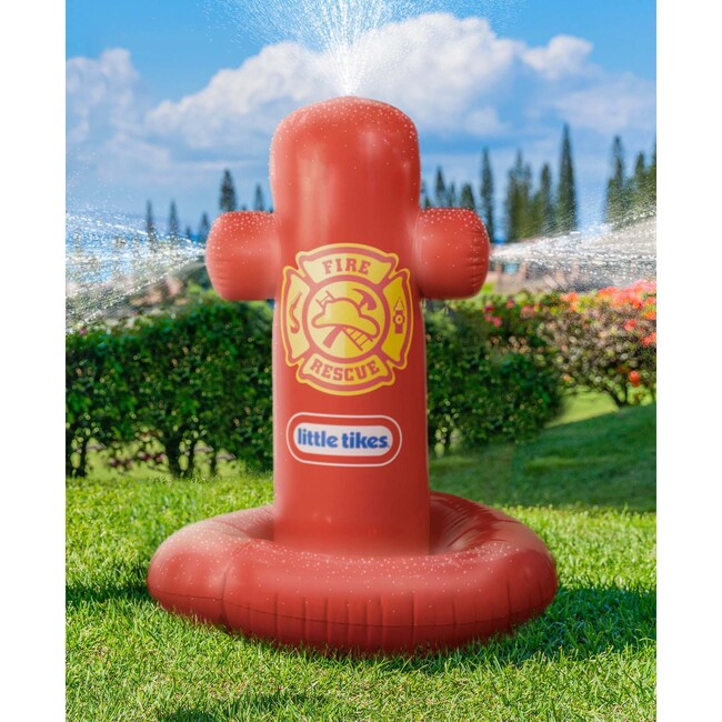 Giant Fire Hydrant Sprinkler, Red - Outdoor Games - 3