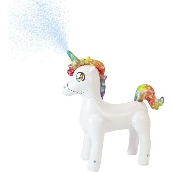 Jumbo Unicorn Sprinkler 3' Tall, White