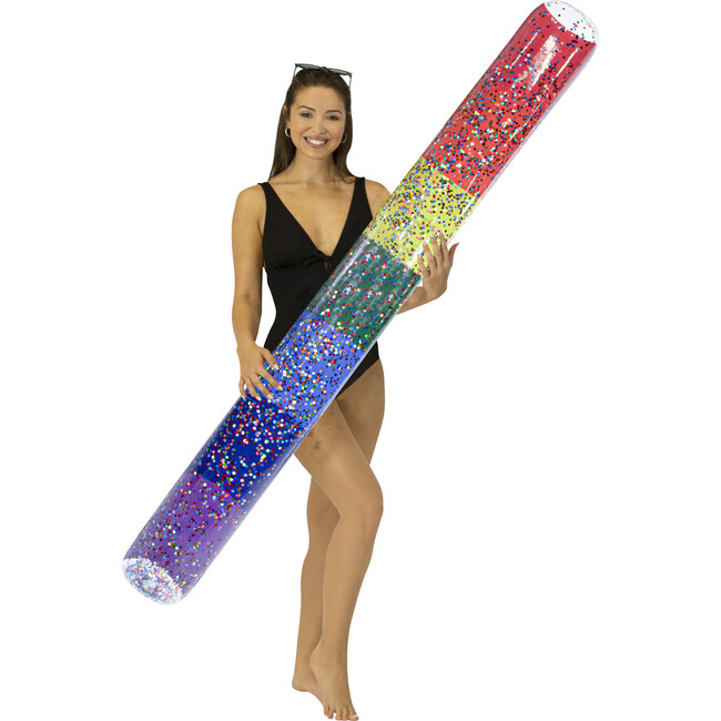 Rainbow Collection Glitter Pool Noodle Classic Rainbow, Multi - Pool Floats - 3