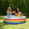 Rainbow Collection Sunning Pool 3-Ring Inflatable Pool Multicolor Glitter, Multi - Kiddie Pools - 3