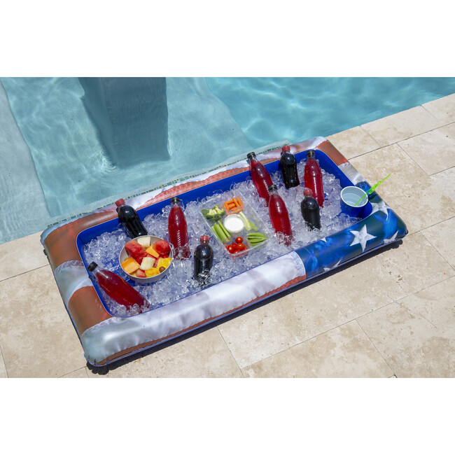 Stars & Stripes Buffet Cooler, Multi - Pool Floats - 3