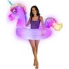 Illuminated LED Unicorn 42" Jumbo Beach & Pool Tube, Multi - Pool Floats - 1 - thumbnail