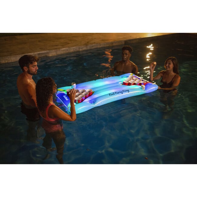 Illuminated LED Pool Party Pong, Multi - Pool Floats - 3