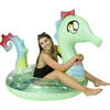 Glitter Seahorse 48" Jumbo Beach & Pool Tube, Green - Pool Floats - 1 - thumbnail