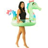 Glitter Seahorse 40" Beach & Pool Tube, Green - Pool Floats - 1 - thumbnail