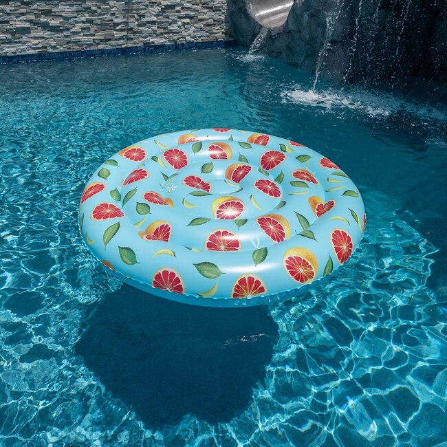 Giant Island 60" Grapefruit, Multi - Pool Floats - 3