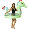 Glitter Seahorse 48" Jumbo Beach & Pool Tube, Green - Pool Floats - 2