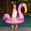 Glitter Flamingo 48" Jumbo Beach & Pool Tube, Pink - Pool Floats - 3