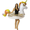 Glitter Unicorn 48" Jumbo Beach & Pool Tube, White - Pool Floats - 3