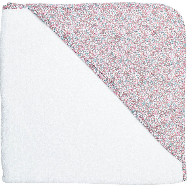 Hooded Towel, Pink Eloise Liberty
