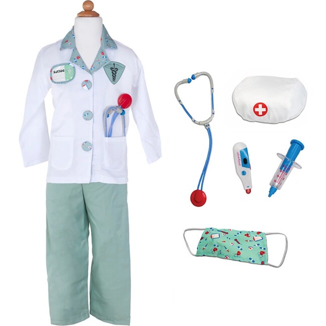 Green Doctor Set, Includes 6 Accessories - Costumes - 1
