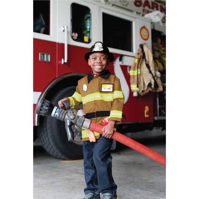 Firefighter Set, Includes 5 Accessories, Tan - Costumes - 2