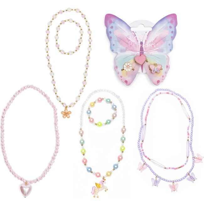 Whimsical Butterflies, Unicorn, and Hearts 5-pc Accesssory Bundle