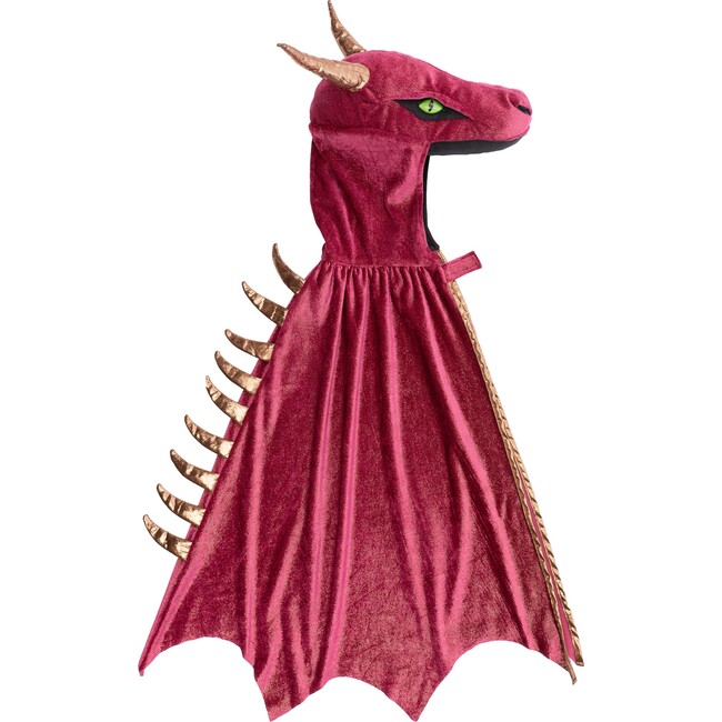 Starry Night Dragon Cape, Red/Copper - Costumes - 5