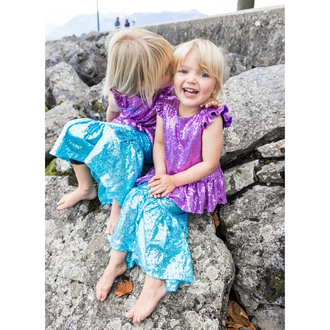 Sequins Sparkle Mermaid Top & Skirt Set - Costumes - 2