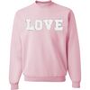 Love Patch (Adult) L/S Sweatshirt, Pink - Sweatshirts - 1 - thumbnail