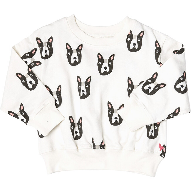 Organic Non-Adjustable Tie Sweatshirt, Boston Terrier - Sweatshirts - 1