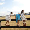 Organic Steph Skinny Sleeve Dress, Blue Dot - Dresses - 3 - thumbnail