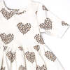 Organic Steph Skinny Sleeve Dress, Leopard Heart - Dresses - 4