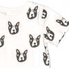 Organic Short Ribbed Sleeve Crew Neck Tee, Boston Terrier - T-Shirts - 4