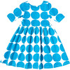 Organic Steph Skinny Sleeve Dress, Blue Dot - Dresses - 5
