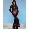 Water Repellent Neoprene Floral Ski Suit, Black - Snowsuits - 5