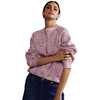 Women's Lace Printed Jumper, Pink - Sweaters - 2