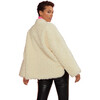 Women's Faux Fur Pullover, Beige - Sweaters - 2