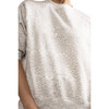 Women's Trompe L'Oeil Printed Jumper, White - Sweaters - 3