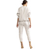 Women's Trompe L'Oeil Printed Sweatshirt, White - Sweatshirts - 5