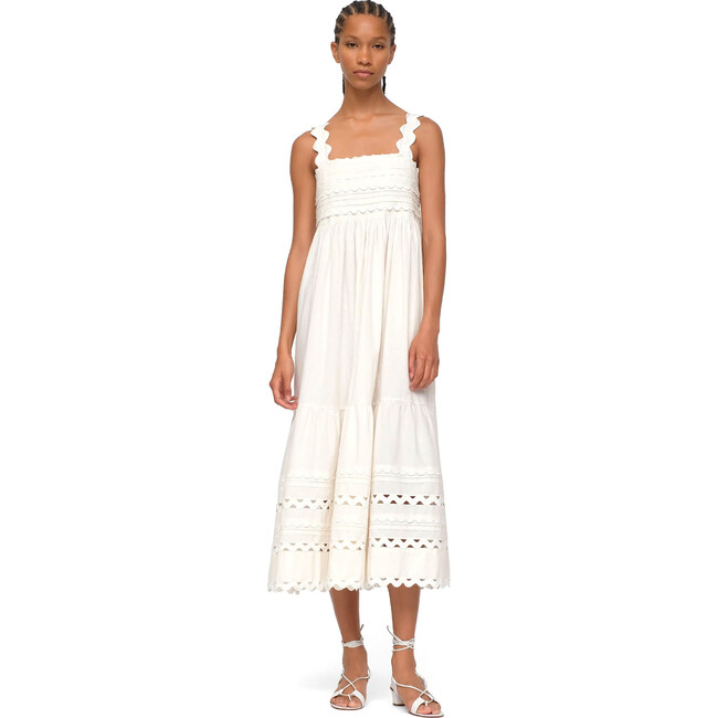 Women's Ryleigh Midi Dress, Cream - Dresses - 1