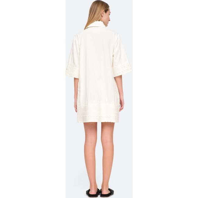 Women's Ryleigh Shirt Dress, Cream - Dresses - 2
