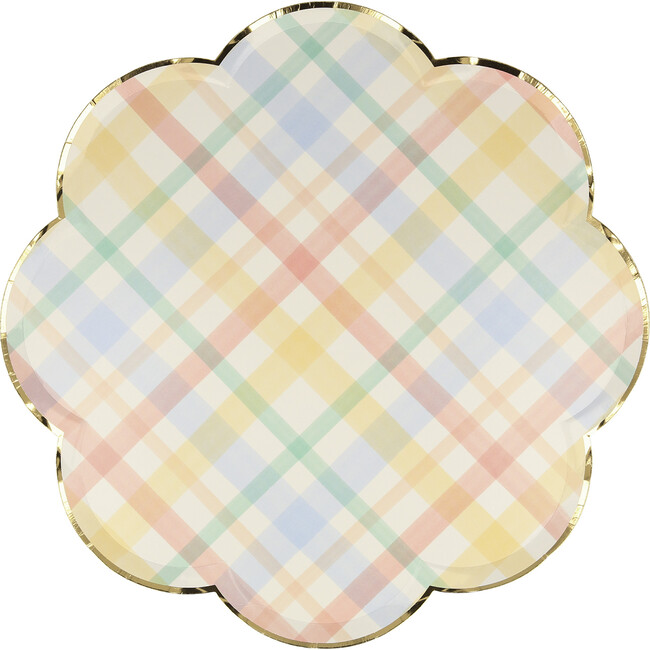 Plaid Pattern Side Plates