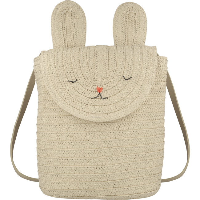 Raffia Bunny Backpack - Other Accents - 1