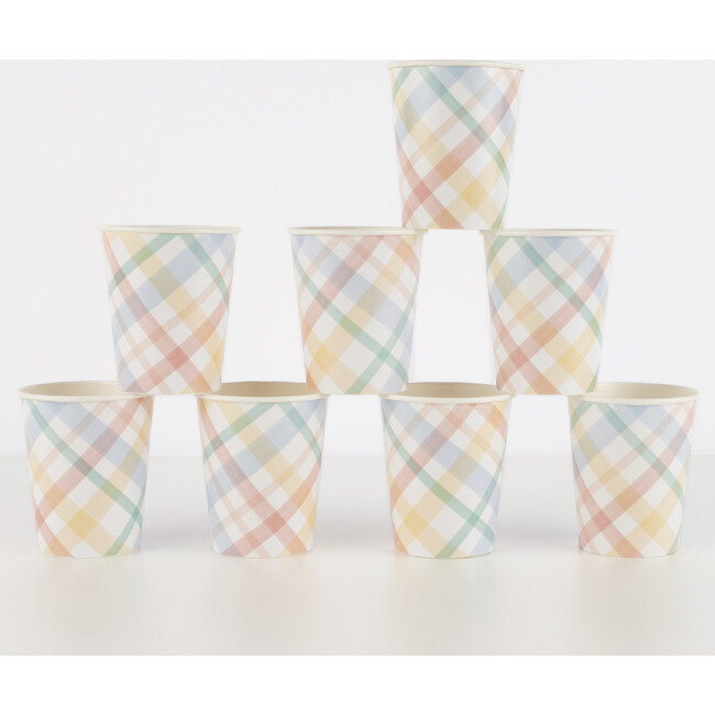 Plaid Pattern Cups - Paper Goods - 2