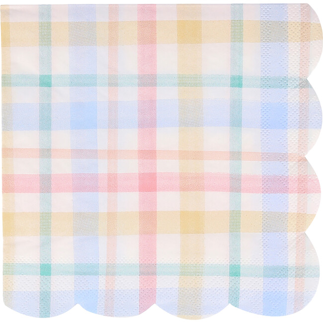 Plaid Pattern Large Napkins - Paper Goods - 1