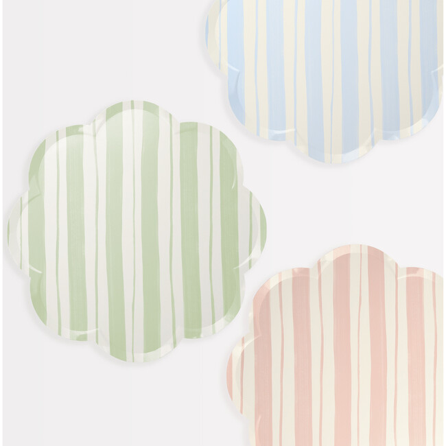 Ticking Stripe Dinner Plates - Paper Goods - 3