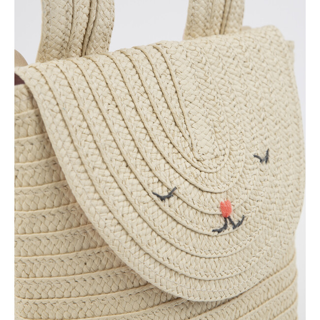 Raffia Bunny Backpack - Other Accents - 4