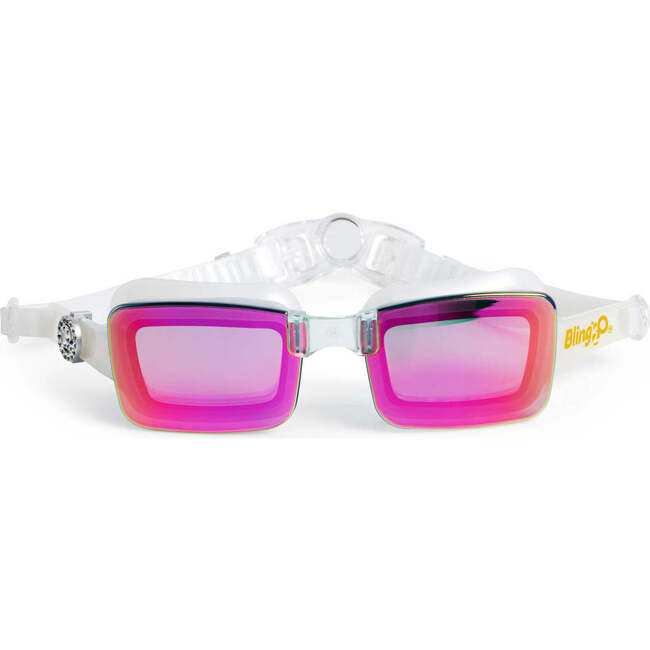 Shining Vivacity Swim Goggles, Shine Pink And White