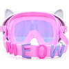Copy Cat Meow Swim Mask, Pink - Goggles - 3 - thumbnail