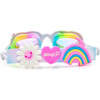 Bright Bouquet of Daisies Swim Goggles, Pink - Swim Goggles - 3